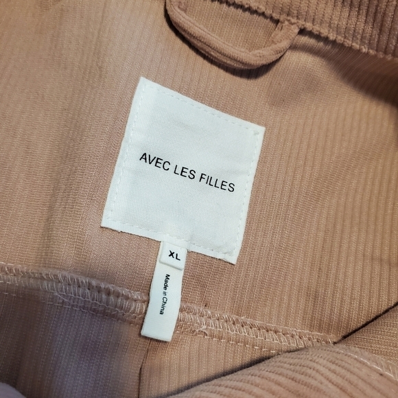 NWT AVEC LES FILLES Relaxed Corduroy Shacket Size XL, Retail $99.00, Pink - Picture 6 of 13